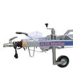 ALFA-T Marine 49225HG.350A Kéttengelyes, fékezett, görgős, csónakszállító, hajószállító