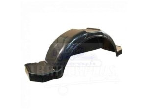 Sárvédő műanyag, fellépős, fekete, kpl. fém rögzítő elemekkel, terhelhetőség 90kg