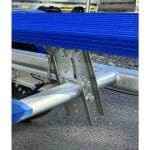 Tartó elem párnafához 450 mm-s, 14 lyukú