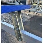 Tartó elem párnafához 450 mm-s, 14 lyukú