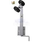 Támasz 1 tengelyes, tartóval és kötőelemekkel, tekerős, kék bordás kerekekkel, kpl.