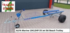 ALFA Marine 13412HP.55A* egytengelyes, fék nélküli, párnafás, Jet Ski „Beach Trolley”