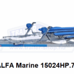 ALFA-B Marine 25024HP.130 Duo Jet Ski Egytengelyes, fék nélküli, párnafás, Jet Ski, Csónakszállító