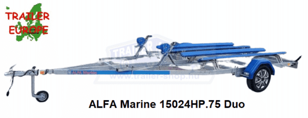 ALFA Marine 15024HP.75A* Duo Jet Ski Egytengelyes, 5,0x2,38m, 750kg, fék nélküli, párnafás, Jet Ski, Csónakszállító, max. 4,25m hajóig