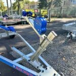 Csörlő 450kg hevederrel, burkolt, kötőelemekkel, a kép illusztráció F0099