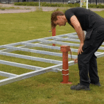 ALFA TH840 deck 2,9m X 6,0m VÁZ – illeszthető levehető váz – Tiny House levehető alvázas trailer utánfutóhoz (Vlemmix)