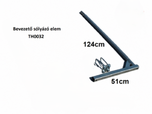 Bevezető sólyázó elem 1darab,1" cső, 124cm magas, 51cm széles kötőelemekkel, kpl. TH0032