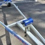 Hajógerinc görgő 5" állítható, minden csónakszállítóhoz, M12x160 tengely, kpl., TH0014