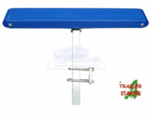 Párnafás támasz 600x100x50mm, tekerős, 150mm-ra kitolható, kék, kötőelemekkel, kpl.