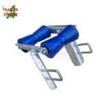 Vezető görgő 194mm hosszú, 2-s 20mm tengelyen, kötőelemekkel,kpl.