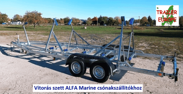 Vitorlás szett ALFA Marine csónakszállítókhoz (4db tartó, 1db árbortartó 1000-1600mm) TH0060