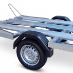 ALFA 12013MT.75.2 egytengelyes 2,0x1,25m méretű, 750kg fék nélküli, mellsőkerekes motorszállító utánfutó