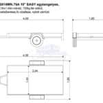 ALFA 13015MN.75A 10" EASY egytengelyes, 2,94x1,44m méretű, 750kg fék nélküli, mellsőkerekes fix oldalfalas nyitott utánfutó