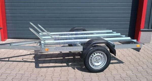 ALFA 12013MT.75.2 egytengelyes 2,0x1,25m méretű, 750kg fék nélküli, mellsőkerekes motorszállító utánfutó