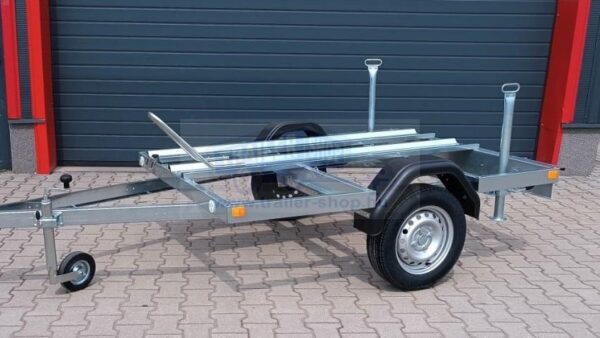 ALFA 12013MT.75.2 egytengelyes 2,0x1,25m méretű, 750kg fék nélküli, mellsőkerekes motorszállító utánfutó
