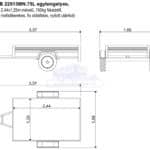 ALFA-B 22513MN.75L egytengelyes, 2,44x1,25m méretű 750kg, fékezett mellsőkerekes fix oldalfalas utánfutó