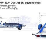 ALFA-B Marine 25024HP.130A* Duo Jet Ski Egytengelyes, 5,05x2,42, 1300kg, fékes, párnafás, Jet Ski, Csónakszállító max. 4,25m hajóig
