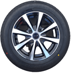 155/70 R13 kerék alufelnivel, 387kg, 140km/h, 5.0Jx13H2/4x100/ET30 E0041