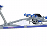 ALFA-B Marine 27420HG.150A Egytengelyes, fékezett, görgős, csónakszállító, hajószállító