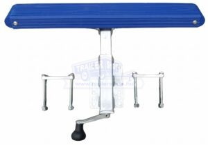 Párnafás támasz, 600x100x50mm,tekerős, 150mm-ra kitolható, kék, kötőelemekkel, kpl. TH0019