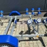 ALFA Marine 17420HG.75A Egytengelyes, fék nélküli, görgős, csónakszállító, hajószállító