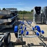 ALFA Marine 17420HG.75A Egytengelyes, fék nélküli, görgős, csónakszállító, hajószállító