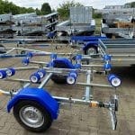 ALFA Marine 17420HG.75A Egytengelyes, fék nélküli, görgős, csónakszállító, hajószállító