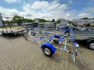 ALFA Marine 17420HG.75A Egytengelyes, fék nélküli, görgős, csónakszállító, hajószállító