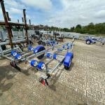 ALFA Marine 17420HG.75A Egytengelyes, fék nélküli, görgős, csónakszállító, hajószállító