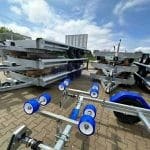 ALFA Marine 17420HG.75A Egytengelyes, fék nélküli, görgős, csónakszállító, hajószállító