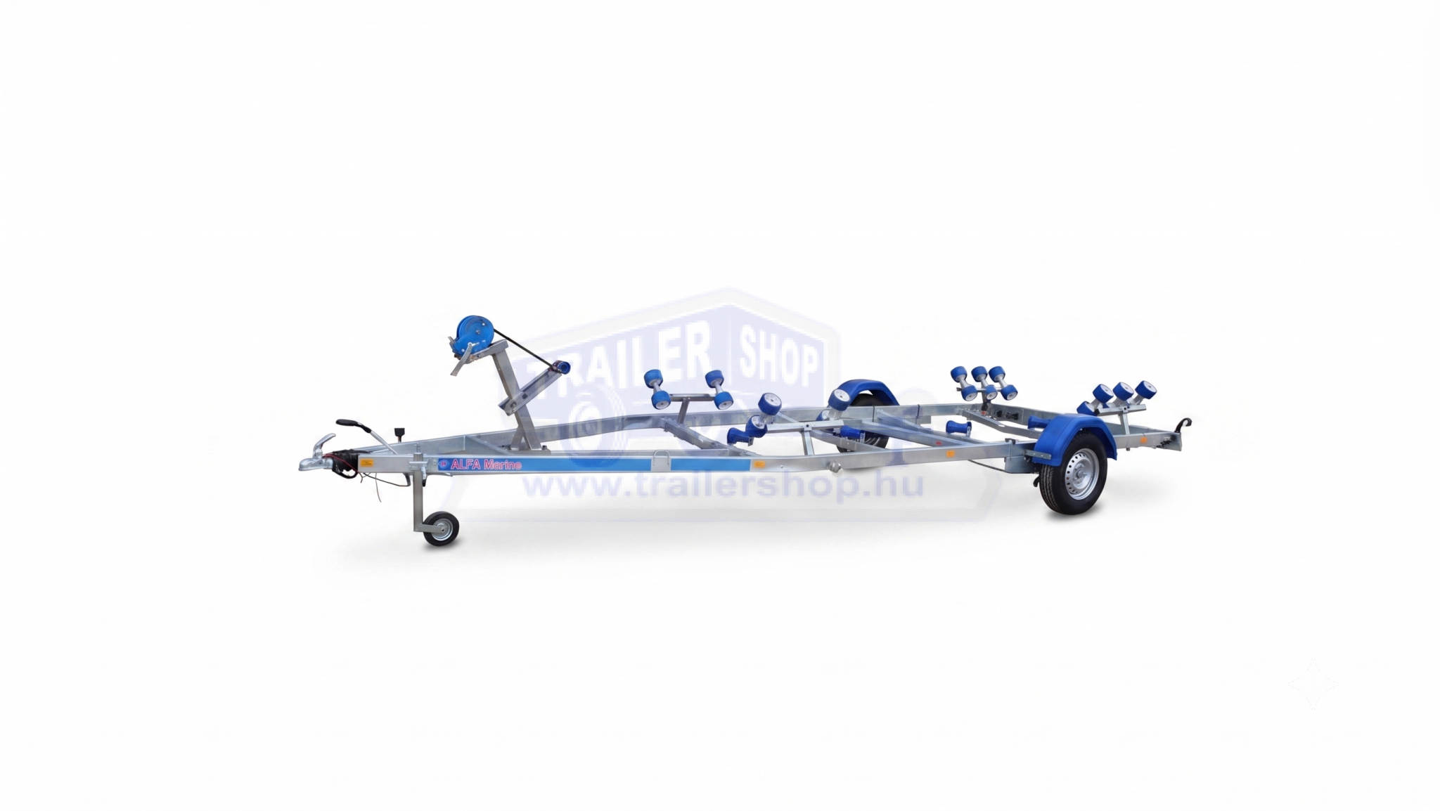 ALFA-B Marine 25024HP.130A* Duo Jet Ski Egytengelyes, 5,05x2,42, 1300kg, fékes, párnafás, Jet Ski, Csónakszállító max. 4,25m hajóig