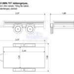 ALFA 12513MN.75T kéttengelyes fékezetlen utánfutó 244x125cm - 750kg össztömeg