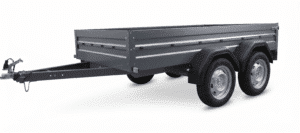 ALFA 12515MN.75T kéttengelyes fékezetlen utánfutó 244x144cm - 750kg össztömeg