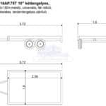 ALFA 12516AP.75T.10" univerzális, 2,56x1,6m, alsókerekes, fék nélküli, kéttengelyes, tandemtengelyes utánfutó