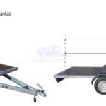 ALFA 12516MP.75T univerzális kéttengelyes fékezetlen utánfutó 256x160cm - 750kg össztömeg
