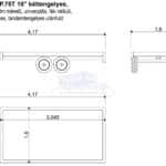 ALFA 13016AP.75T.10" univerzális, 3,05x1,6m, alsókerekes, fék nélküli, kéttengelyes, tandemtengelyes utánfutó