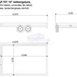 ALFA 13020AP.75T.10" univerzális, 3,05x2,00m, alsókerekes, fék nélküli, kéttengelyes, tandemtengelyes utánfutó