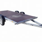 ALFA 13616MP.75T univerzális. 3,60x1,60m méretű, 750kg fék néküli mellsőkerekes, fékezetlen, kéttengelyes, tandemtengelyes utánfutó