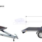 ALFA 13616MP.75T univerzális kéttengelyes fékezetlen utánfutó 360x160cm – 750kg össztömeg