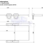 ALFA 13616MP.75T univerzális. 3,60x1,60m méretű, 750kg fék néküli mellsőkerekes, fékezetlen, kéttengelyes, tandemtengelyes utánfutó