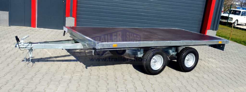 ALFA 13016AP.75T univerzális kéttengelyes fékezetlen utánfutó 305x160cm – 750kg össztömeg
