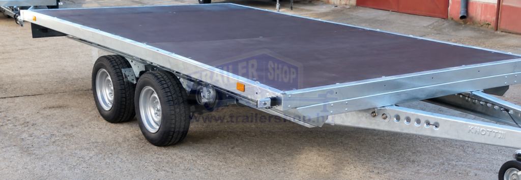 ALFA 13020AP.75T univerzális kéttengelyes féknélküli utánfutó 305x200cm – 750kg össztömeg