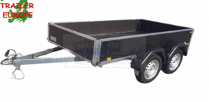 ALFA 13015MN.75TF fék nélküli, kéttengelyes, tandemtengelyes utánfutó