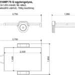 ALFA 12516MP.75 Q egytengelyes fékezetlen quadszállító utánfutó 253x148cm - 750kg össztömeg