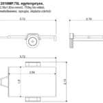 ALFA 12518MP.75L egytengelyes, 2,56x1,80, 750kg fék nélküli, mellsőkerekes laprugós síkplatós motorszállító és quadszállító utánfutó