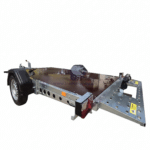 ALFA-B 23016MP.130SC egytengelyes fékezett motorszállító süllyeszthető utánfutó 300x160cm - 1300kg össztömeg