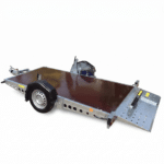 ALFA-B 23016MP.130SC egytengelyes fékezett motorszállító süllyeszthető utánfutó 300x160cm - 1300kg össztömeg