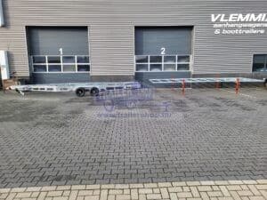 ALFA-T 47225DT.350.2,44m, 3500kg, 2x1800kg tengelyes levehető vázas 8.7x4.5m utánfutó