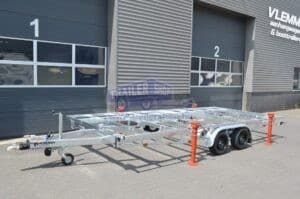 ALFA-T 47229DT.350.2,9m, 3500kg, 2x1800kg tengelyes levehető vázas 8.7x2.9m utánfutó