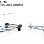 ALFA-B Marine 26420CS.75A csupasz vázak kajak/kenu szállító szettekhez